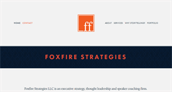 Desktop Screenshot of foxfirestrategies.com