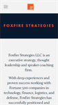 Mobile Screenshot of foxfirestrategies.com